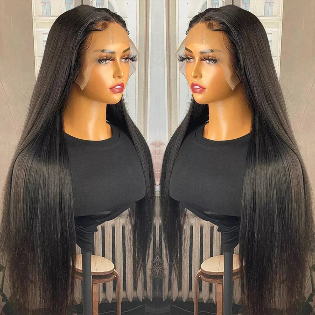 Lace Front Cabelo Humano Liso Estela - 60cm