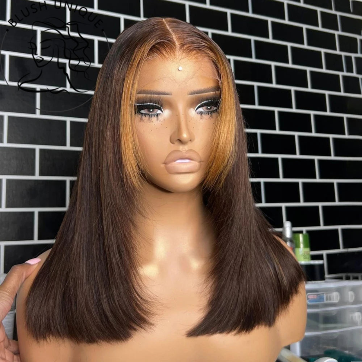 Lace Front Mecha Loira Tiffany - 50cm