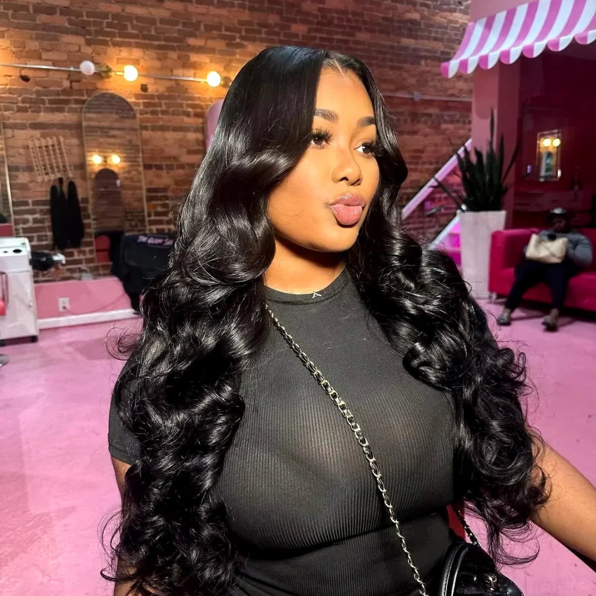 Lace Front 13x4 Ondulada Fibra Premium Safira - 60cm