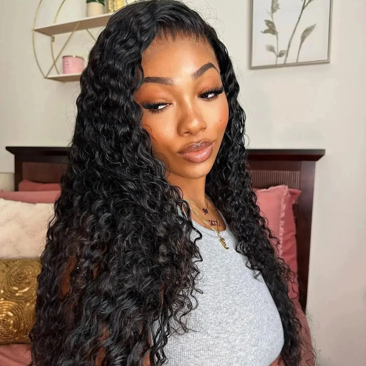 Lace Front 100% Humana Tela HD Caroline - 60cm