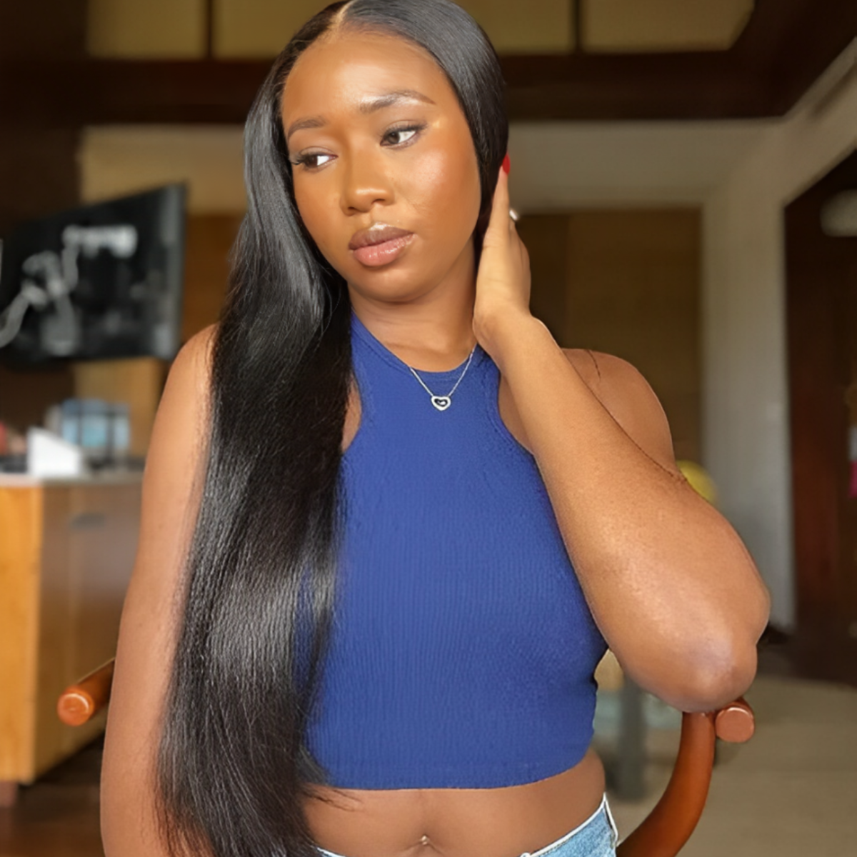 Lace Front Cabelo Humano Tela HD Mayara - 60cm