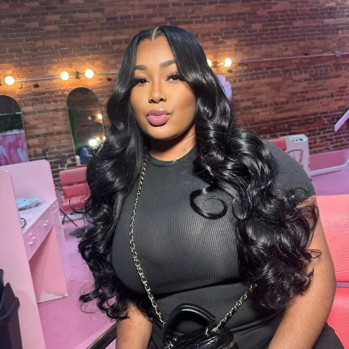 Lace Front 13x4 Ondulada Fibra Premium Safira - 60cm