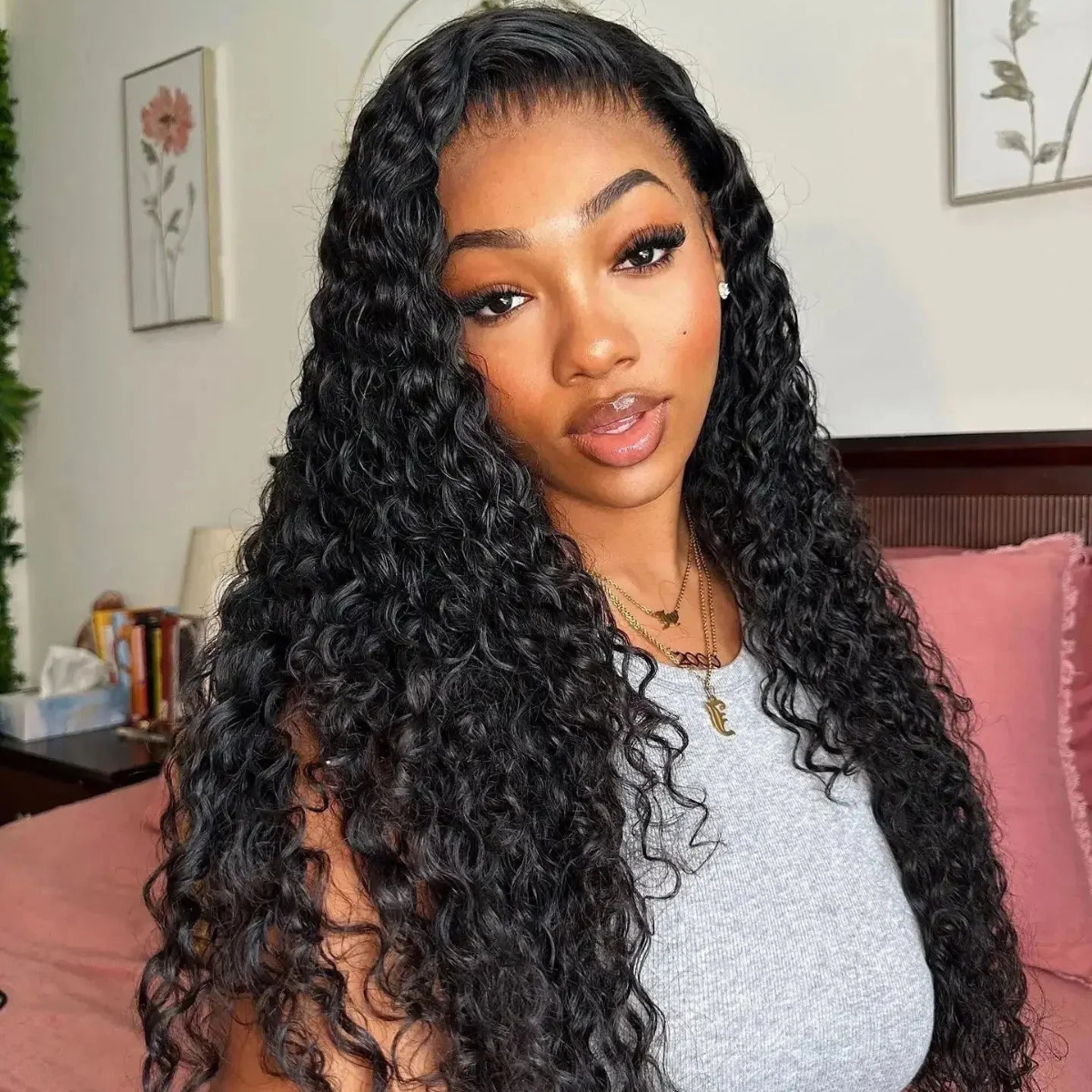 Lace Front 100% Humana Tela HD Caroline - 60cm