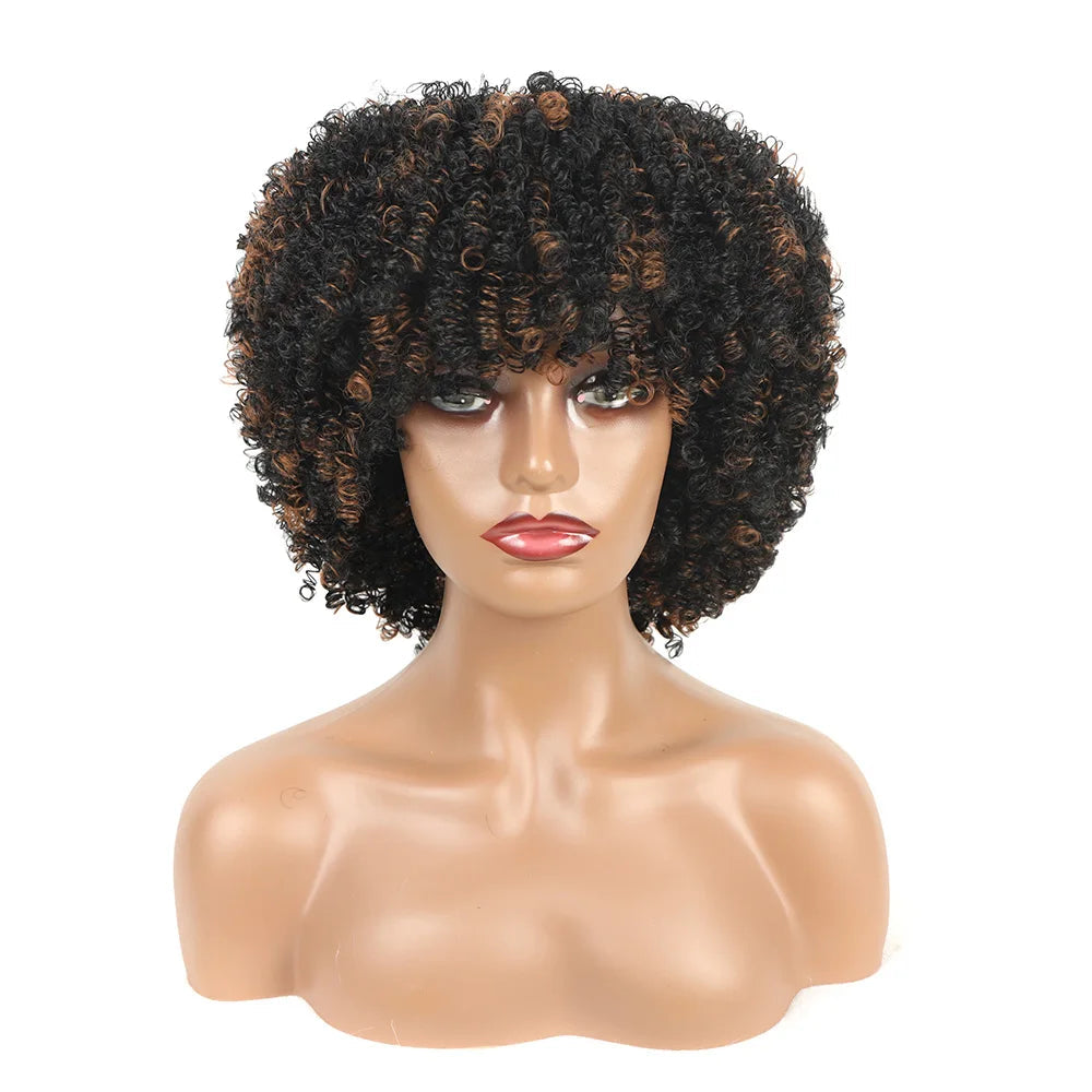 Peruca Wig Fibra Premium Cacheado Kiara - 25cm