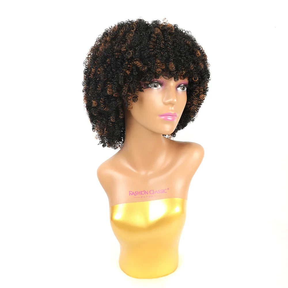 Peruca Wig Fibra Premium Cacheado Kiara - 25cm