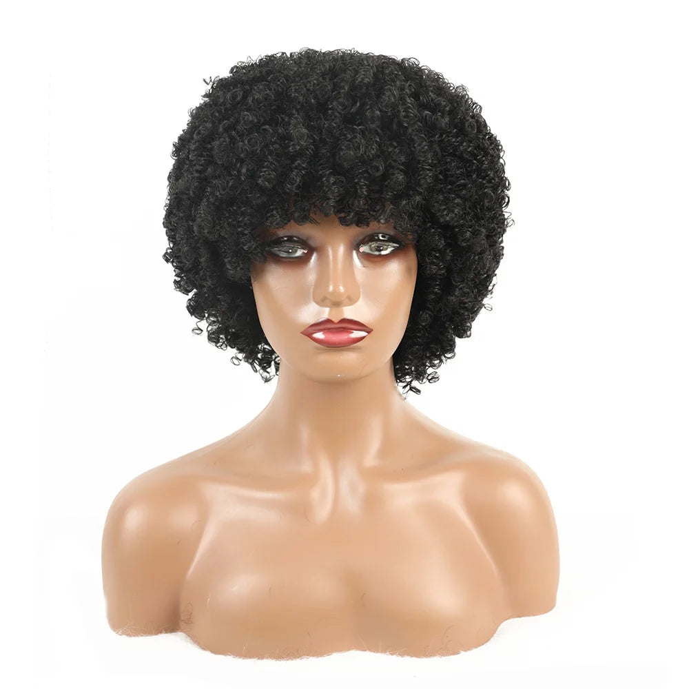 Peruca Wig Fibra Premium Cacheado Kiara - 25cm