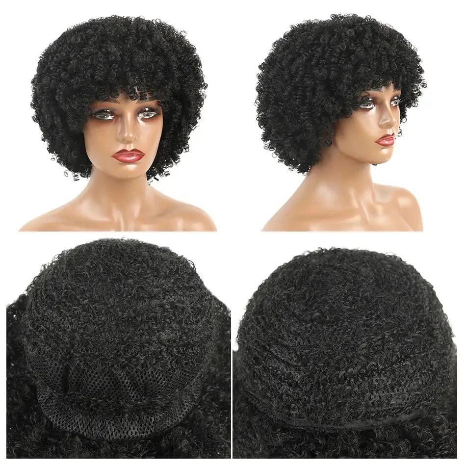 Peruca Wig Fibra Premium Cacheado Kiara - 25cm