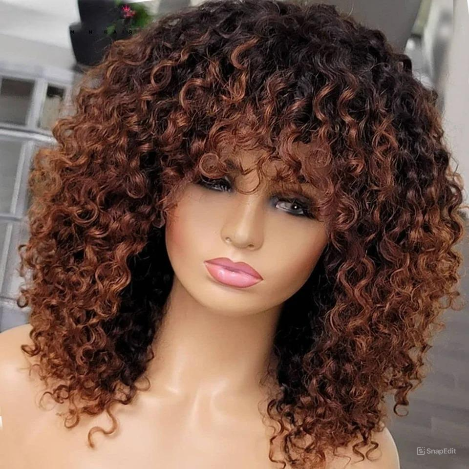 Peruca Humana Cacheada Leticia - 35cm