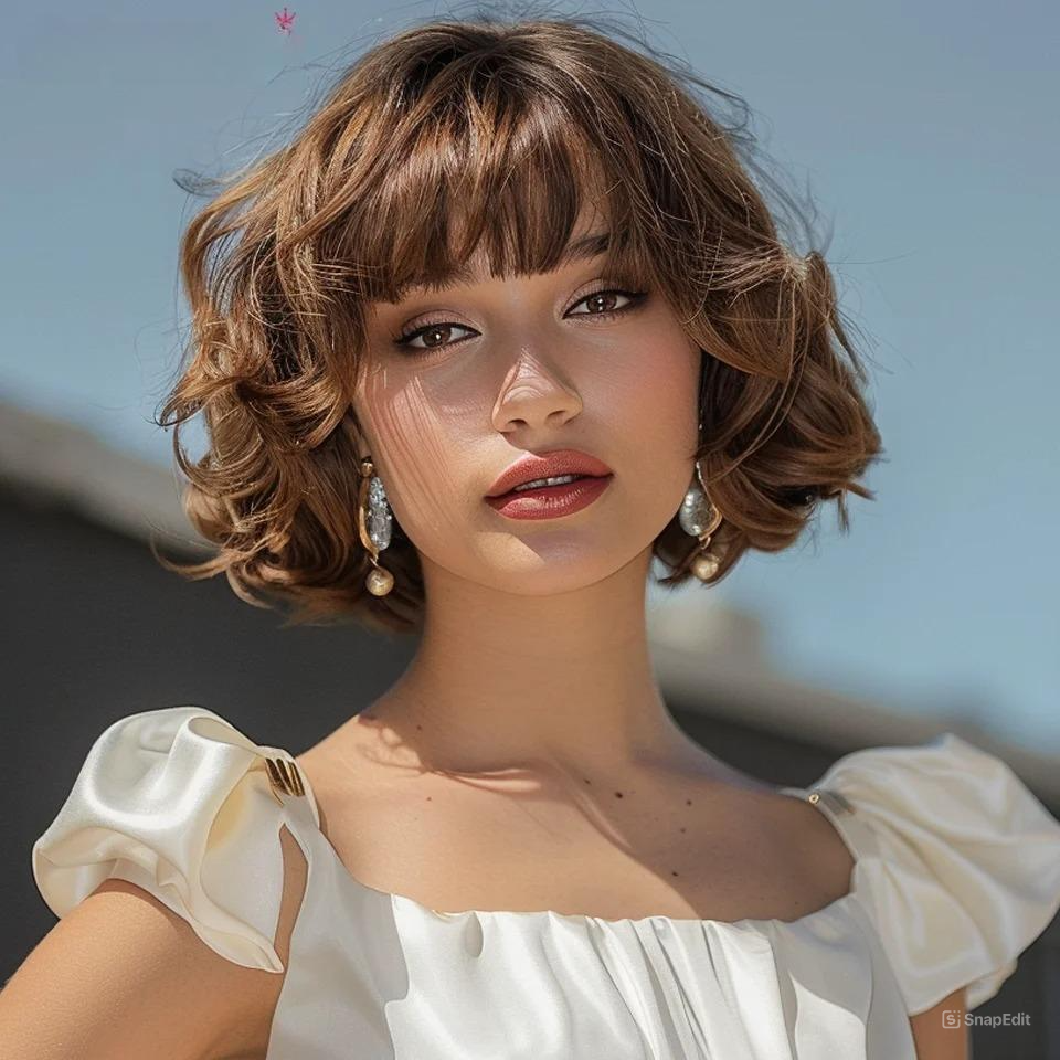 Peruca Cabelo Humano Curto Jessy