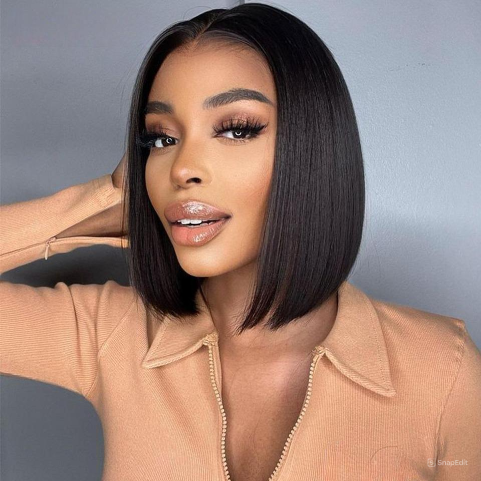 Lace Front Cabelo Humano Curta Nila - 30cm