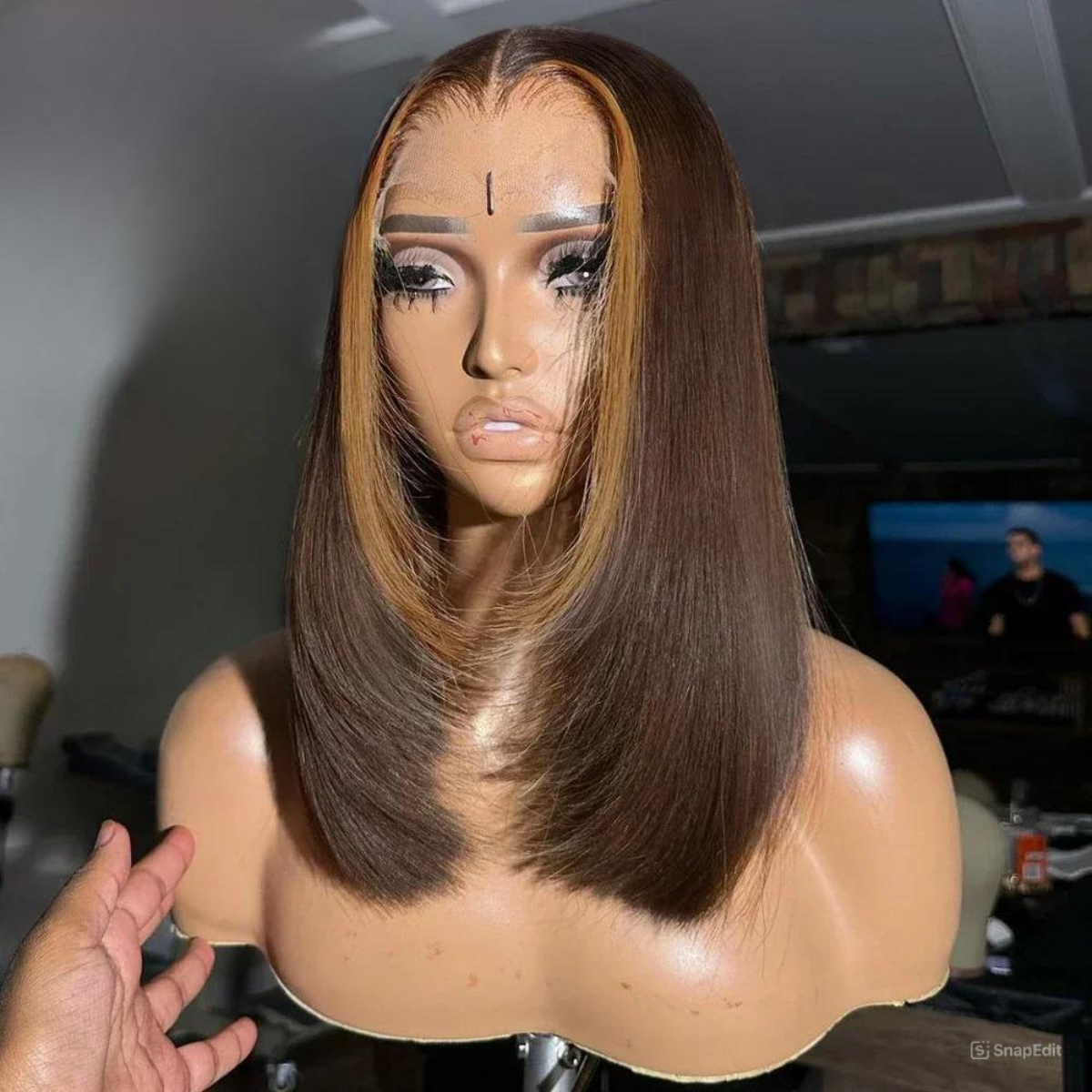 Lace Front Mecha Loira Tiffany - 50cm