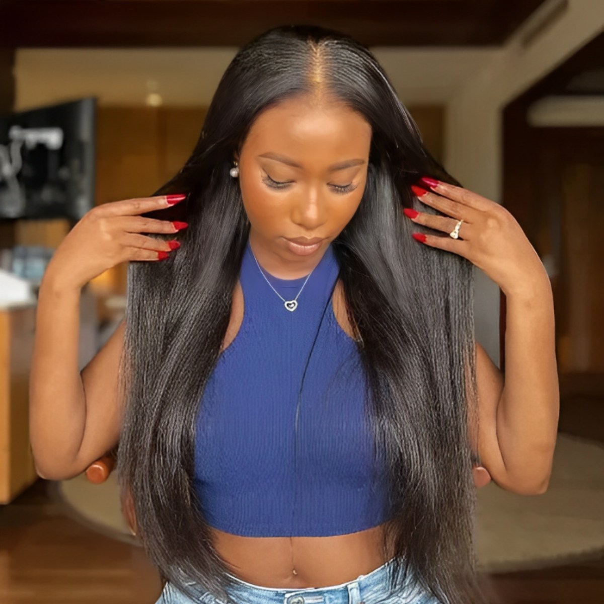 Lace Front Cabelo Humano Tela HD Mayara - 60cm