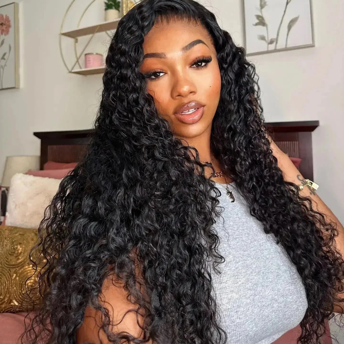 Lace Front 100% Humana Tela HD Caroline - 60cm