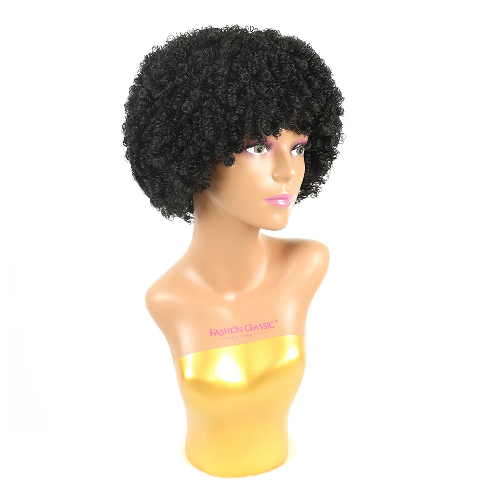 Peruca Wig Fibra Premium Cacheado Kiara - 25cm