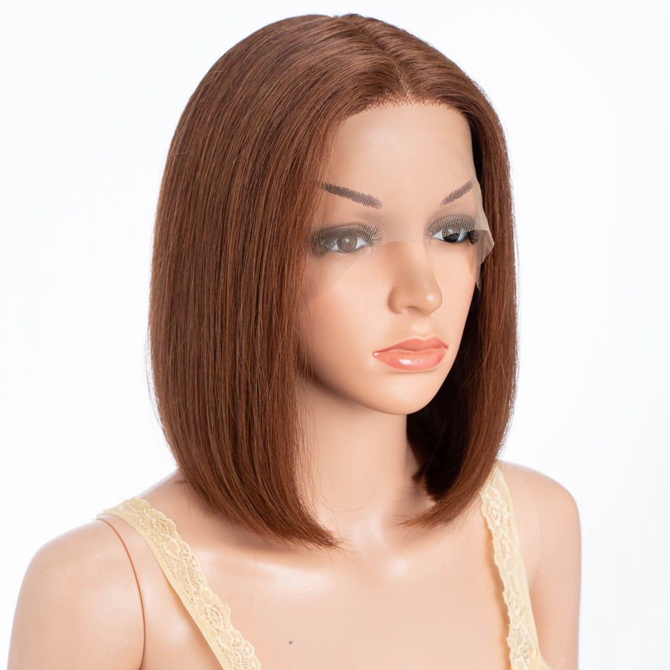 Lace Front Cabelo Humano Curta Nila - 30cm
