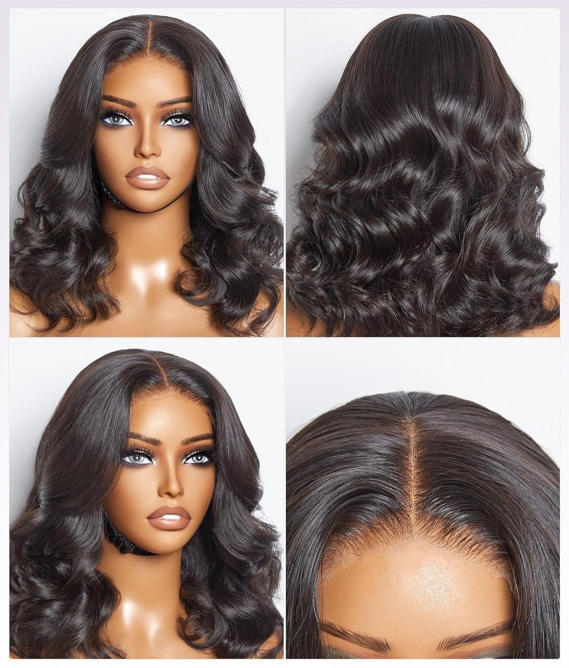 Lace Front Cabelo Humano Ondulado Lara - 40cm