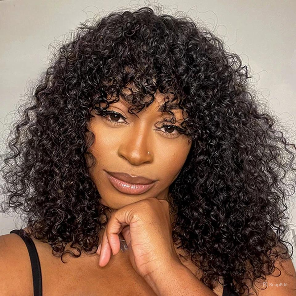 Peruca Cacheada 100% Cabelo Humano Livia - 35cm