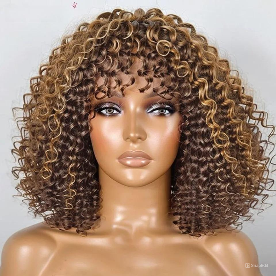 Peruca Humana Cacheada Leticia - 35cm