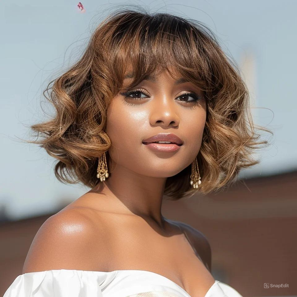 Peruca Cabelo Humano Curto Jessy